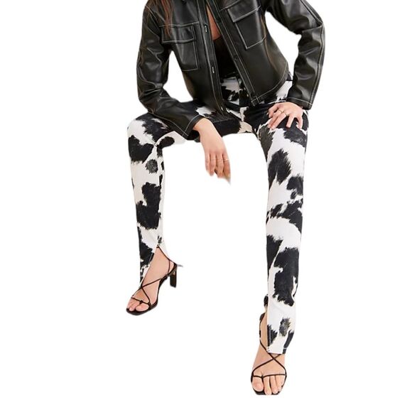 Who wore what NWT size 25 black and white stiletto slit. Retails for $168. - Picture 6 of 10